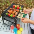 Foldable Portable Charcoal Barbecue Grill - 1