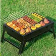 Foldable Portable Charcoal Barbecue Grill - 2