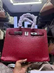 Brand New Hermes 30cm Birkin Bag (Ostrich Leather Detail) - 3