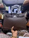 Brand New Hermes 30cm Birkin Bag (Ostrich Leather Detail) - 5