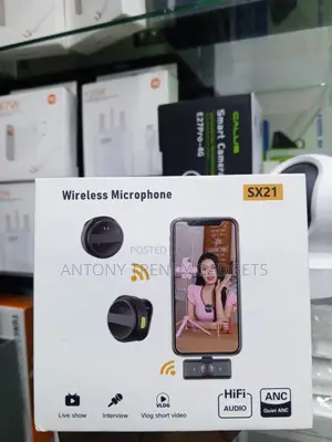 SX21 Magnetic Wireless Lavalier Microphone with ANC