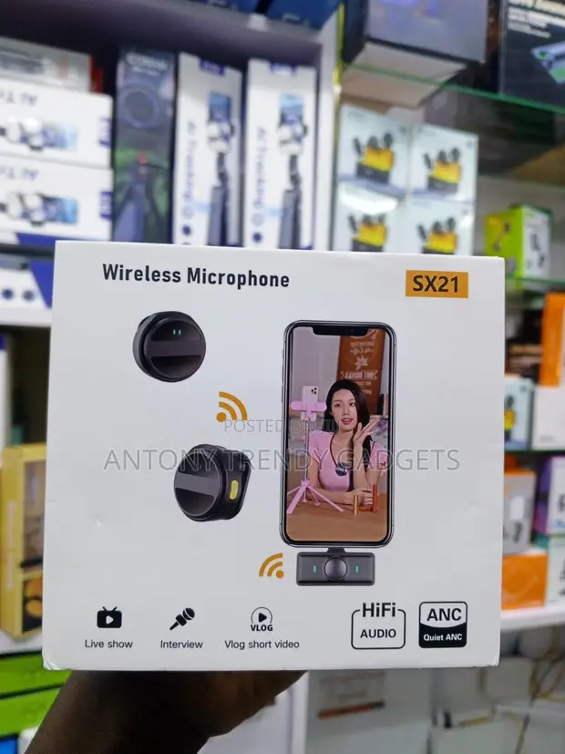 SX21 HiFi Wireless Lapel Mic with Noise Cancellation - 1