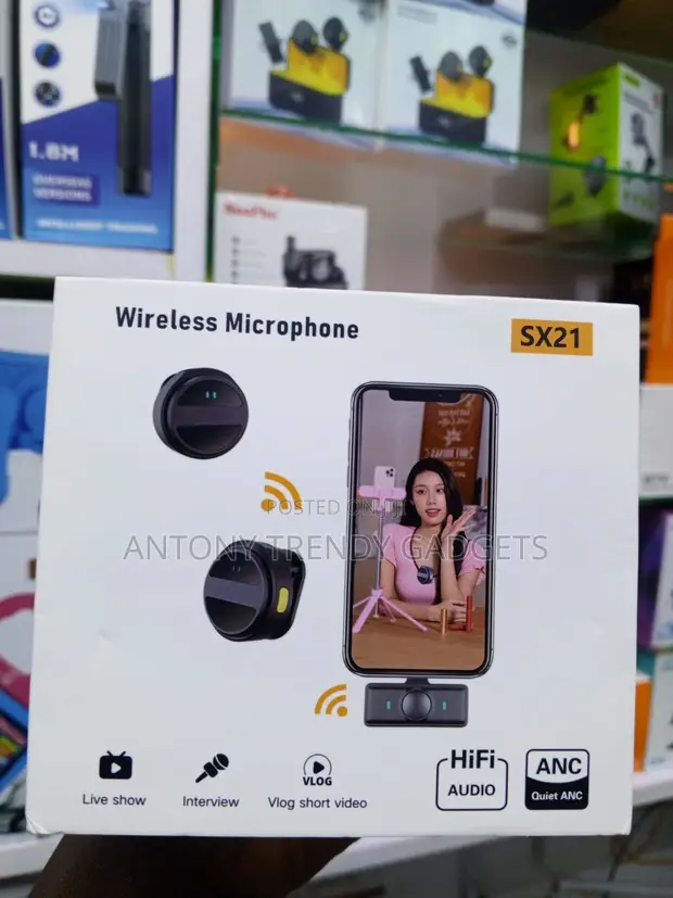 SX21 Magnetic Wireless Lavalier Microphone - 1