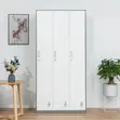 3-Door Metal Storage Cabinet - 5