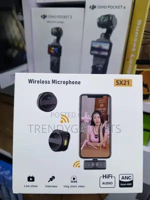 SX21 Mini Wireless Lavalier Microphone for Android/iPhone
