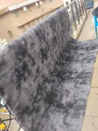 Carpeti Nyeusi ya Fluffy 7x10ft kwa Sebule - 1