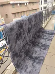 Carpeti Nyeusi ya Fluffy 7x10ft kwa Sebule - 3