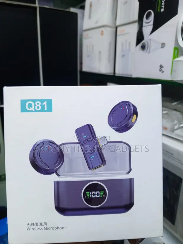 Q81 Wireless Dual Lavalier Microphone Set - 1