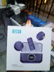 Q81 Dual Wireless Lavalier Microphone Kit yenye Digital Battery Display - 1