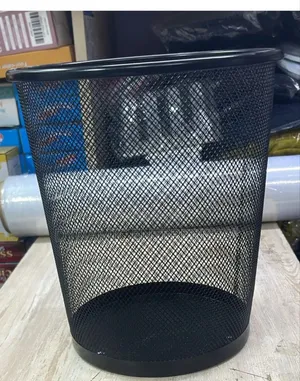 9L Metallic Mesh Dust Bin - Black