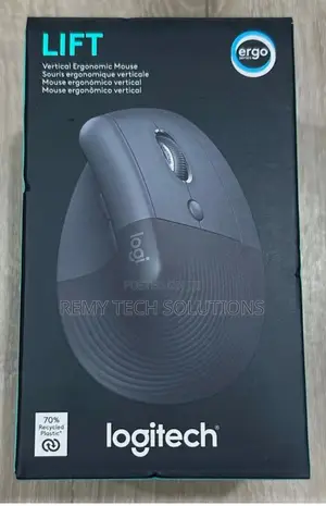 Logitech Lift Vertical Ergonomic Bluetooth Mouse - Graphite