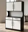 Modern Two-Tone Office Wall Unit - Executive Storage - 1