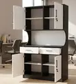 Modern Two-Tone Office Wall Unit - Executive Storage - 4