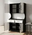 Modern Two-Tone Office Wall Unit - Executive Storage - 5