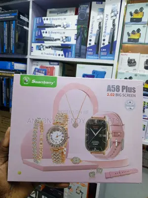 Smartbarry A58 Plus 2.02" HD Smartwatch Gift Set