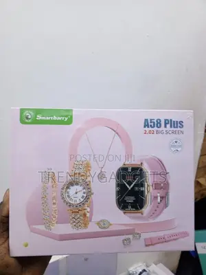 Smartbarry A58 Plus Women's Smartwatch & Jewelry Gift Set