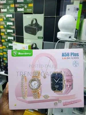 Smartbarry A58 Plus Smartwatch Gift Set na Mkufu & Bangili