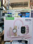 Smartbarry A58 Plus Smartwatch Gift Set with Necklace & Bracelet - 2