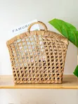 Large Eco-Friendly Handwoven Water Hyacinth Storage Basket - 1