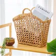 Large Eco-Friendly Handwoven Water Hyacinth Storage Basket - 2