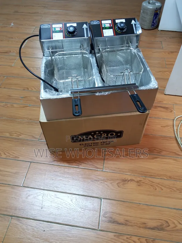 Macro Deep Fryer Umeme Mara Mbili 6L+6L (TF-6D) - 1