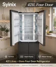 Syinix 421L Glass Four Door Fridge - No Frost Digital - 1