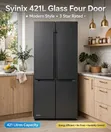 Syinix 421L Glass Four Door Fridge - No Frost Digital - 2