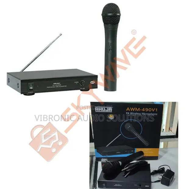 Ahuja AWM-490V1 PA Single Wireless Microphone - 1