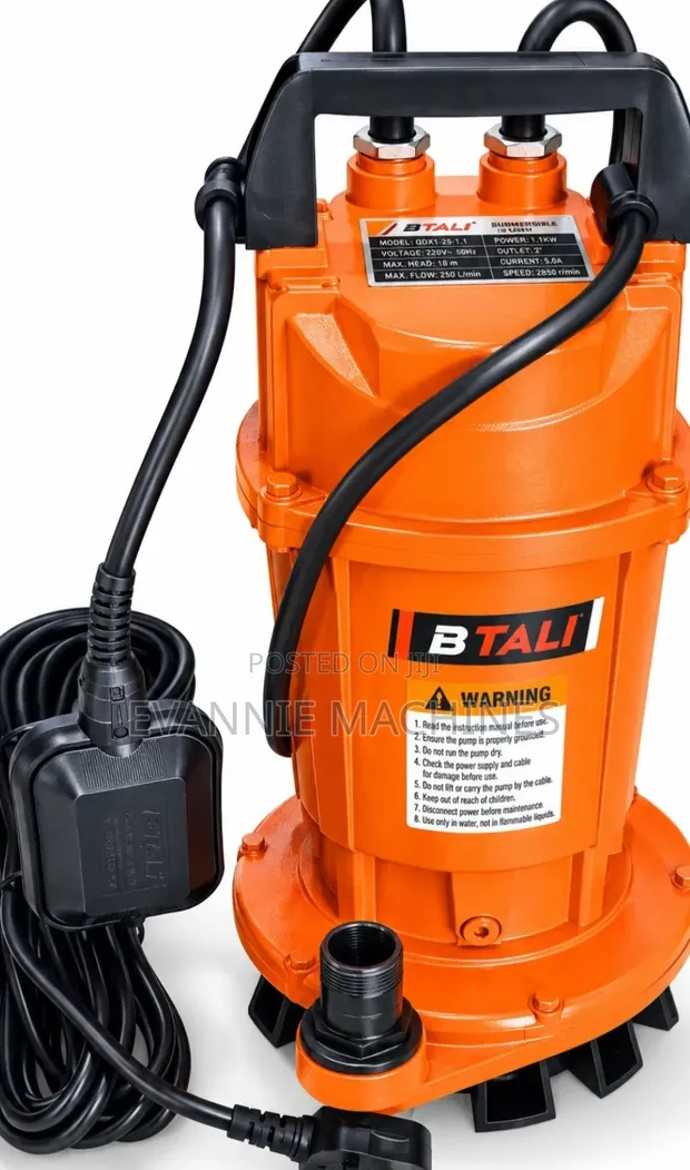 1HP Submersible Water Pump - Btali QDX Series - 1
