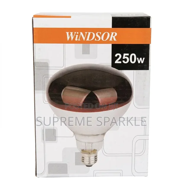 Windsor 250W Infrared Heat Lamp Bulb - Nyekundu - 1