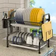 Double Layer Countertop Dish Rack - 1