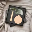Jade Face Roller, Guasha & Mirror Set - 2