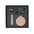 Jade Face Roller, Guasha & Mirror Set - 3
