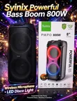 Syinix Bass Boom Speaker SYNDJ280TWD 8" 800W PMPO - New - 2