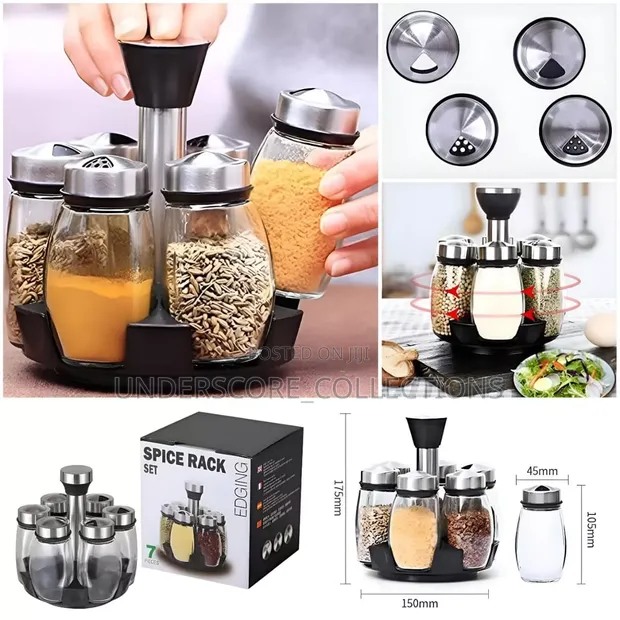 7pc Rotating Spice Rack Set OT-020 - 1