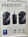 Lapel F11-2 Wireless Microphone 3-in-1 Dual Lavalier - 2