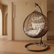 Rattan Hanging Hammock Chair with Swivel - 1