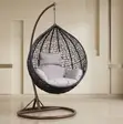 Rattan Hanging Hammock Chair with Swivel - 3