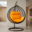 Rattan Hanging Hammock Chair with Swivel - 4
