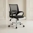 Office Chair: Swivel Mid Backrest Clerical Mesh Chair - 5