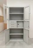 Lockable Office Storage Cabinet with In-Built Safe - 2