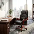 Executive High Leather Office Chair - Brown - 4