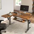 Kikombe cha Kompyuta cha L-Shape cha 1.4m Kinachoweza Kurekebishwa - 1