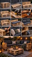 Bright Wooden Pallet Bench/Stool - Brand New - 1