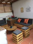 Bright Wooden Pallet Bench/Stool - Brand New - 2