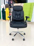 Boss Office Products Black Leather Adjustable Office Chair - 2