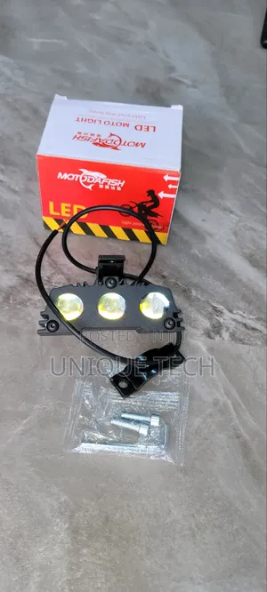 Motorbike LED Lights - White/Yellow Flickering Effect