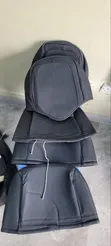Set Kamili ya Vifuniko vya Viti vya Ngozi vya Magari 5 Seater - 2