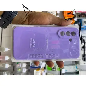 Samsung A57 Silicone Heavy Duty Back Cover - Purple