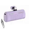 Faxite A05 Mini Pocket Power Bank - 5000mAh, Type-C, Purple - 2